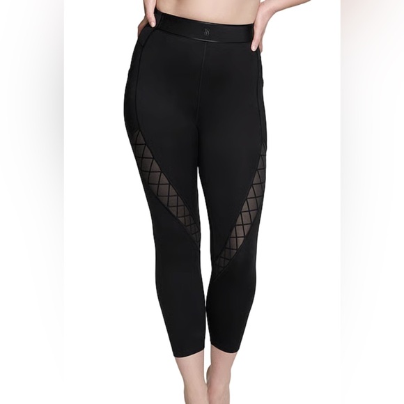 Victoria's Secret Pants - Victoria’s Secret VSX Mesh Panel High-Rise Leggings XL Black